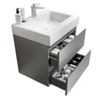 thumbnail image 4 of CITTANEO 24 inch Floating Bathroom Vanity with Sink, Modern Bathroom Cabinet in Gray, 4 of 6