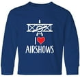 thumbnail image 3 of Inktastic I Love Airshows Long Sleeve Youth T-Shirt, 3 of 5