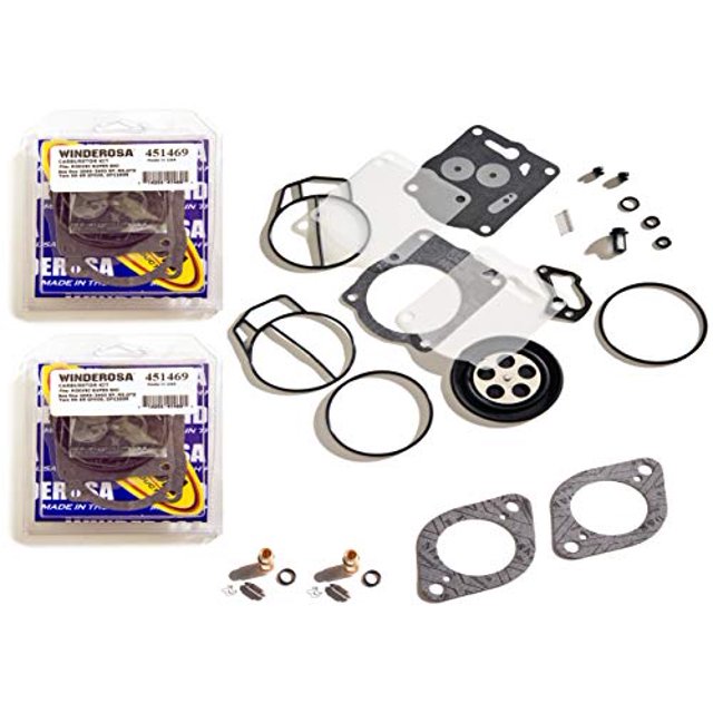 Sea Doo 947 951 GTX GSX XP Twin Carb Rebuild Kit With Needle Seat & Base Gaskets