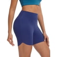 thumbnail image 2 of BALEAF Womens 5" Biker Shorts High Waisted Workout Spandex Short Tummy Control Gym Yoga Athletic with Pocket Navy Blue XL, 2 of 7