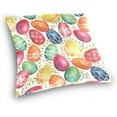 thumbnail image 4 of GZHJMY Easter Throw Pillow Covers Easter Eggs Rainbow Watercolor Sofa Decor Pillowcase Back Cushion Cover Spring Green Gift 20" × 20", 4 of 6