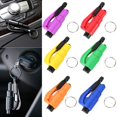 thumbnail image 2 of Car Emergency Escape Hammer Tool Car Safety Rescue Tool Car Window Glass Breaker Safety Seat Belt Cutter Window Hammer with Keyring (Red&Blue), 2 of 5