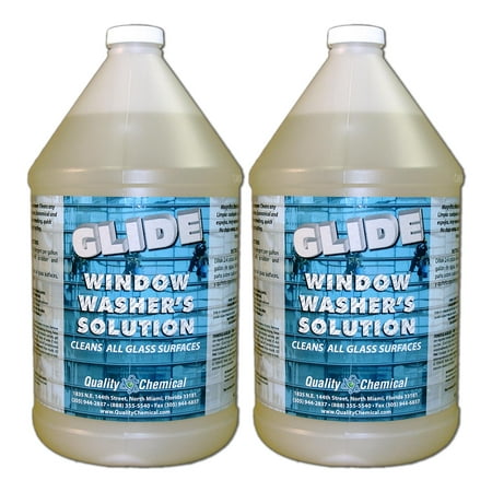 Glide Window Washer's Solution - 2 gallon case (Best Homemade Window Cleaning Solution)