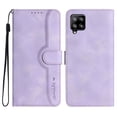 thumbnail image 2 of Wallet Case for Samsung A22 4G, with Card Slots [RFID Blocking],Durable Flip Folio Kickstand Magnetic Closure Leather Wallet Wrist Strap Women Men Case, Purple, 2 of 10