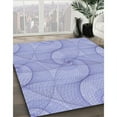 thumbnail image 2 of Ahgly Company Indoor Round Patterned Light Slate Blue Area Rugs, 6' Round, 2 of 6