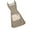 Coffee color, variant on 2. Breathable Cotton Linen Apron Elastic Waistband & Utility Pockets for Chefs Caterers Home Kitchen