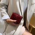 thumbnail image 4 of Womens Makeup Bag Portable Button Closure Shoulder Pouch Coin Pouch with Mirror, 4 of 10