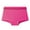 Hot Pink, variant on Womens Brief Underwear Lace Stretch Plus Size Breathable Full Front Back Coverage Underwear Gray Free Size