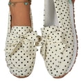 thumbnail image 2 of KEVCHE Womens Polka Dot Loafers Comfortable Casual Slip-On Shoes for Daily Wear, Lightweight Breathable Flat Shoes with Cushioned Insole, Stylish Everyday Footwear, 2 of 6