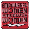 thumbnail image 1 of 1pc Feminismo Letras Broche Mujeres Gota de aceite Breastpin Chic Ropa Pin Rojo, 1 of 7