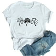 thumbnail image 1 of QIPOPIQ T-Shirts à Manches Courtes pour Femmes à Col Rond T-Shirts de la Saint-Patrick Hauts Shamrock T-Shirt Vert Chemise Chemise T-Shirts de la Saint-Patrick Tee T-Shirt T-Shirts Imprimés de Fête T-Shirts Graphiques Aubaines, 1 of 7
