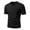 BI09_Black, variant on Resicozy Mens Henley Shirts Short Sleeve Casual T-Shirts Cotton Basic Lightweight Summer Tops with Button Army Green 3XL