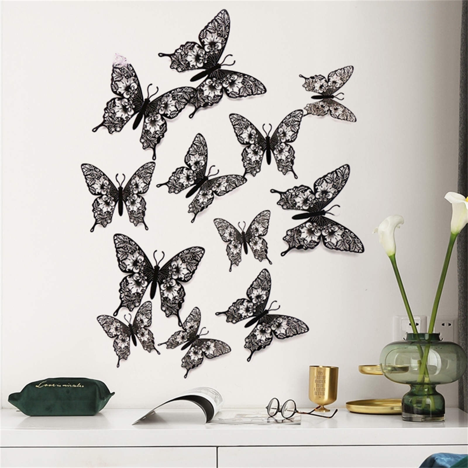 12pc butterfly  Nursery decor butterfly wall decor butterfly die cuts