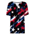 thumbnail image 6 of Patriotic Shirts for Women Red White Blue Graphic V Neck Tshirt Casual Comfortable Summer Top 4th of July Clothes, 6 of 6