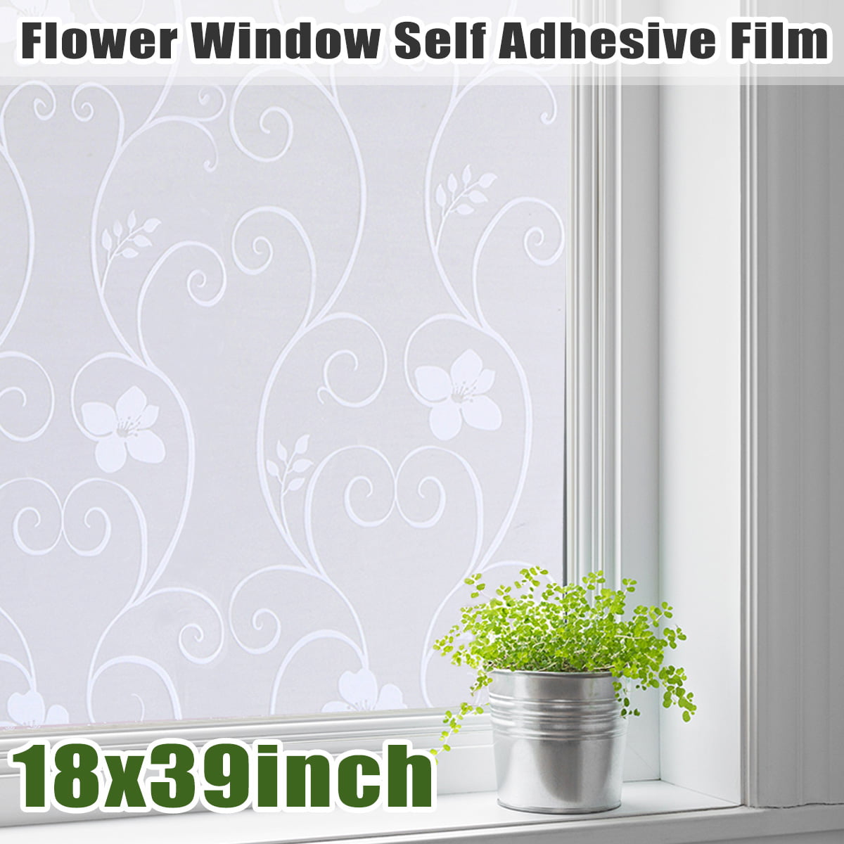 PVC Waterproof Window Film Static Opaque Glass Sticker Decal Privacy Home Decor 