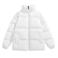 thumbnail image 2 of FDGIU Men's Puffer Jacket - Stand Collar Winter Thickened Quilted Parka, Warm Lightweight Cold Weather Coat, Multiple Colors, 2 of 3