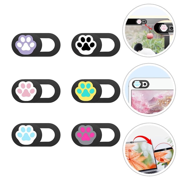 CIMAXIC 6Pcs Assorted Color Cellphone Camera Covers Privacy Webcam Cover Protector
