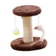 thumbnail image 5 of Rascador para gatos, poste para gatos con pelota de juguete, suministros para mascotas, linda torre de escalada para gatos, rascador para trepar con Marrón, 5 of 8