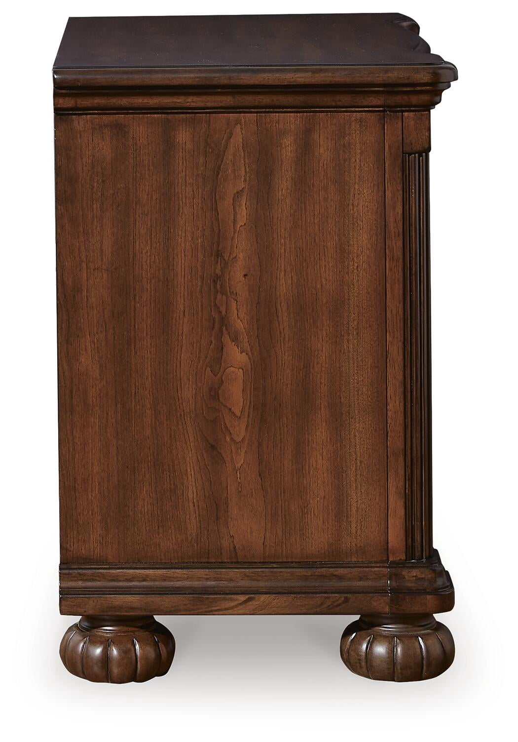 Signature Design by Ashley Lavinton Nightstand - 3 Drawer Traditional Bedroom End Table with Hidden Tray - Brown