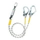 thumbnail image 2 of Arnés de seguridad con cordón, equipo de cuerda amortiguadora, profesional con conector de gancho para escalada. Gancho doble de 2 m, 2 of 9