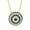 Yellow, variant on 925 Sterling Silver Evil Eye Pendant Necklace Cubic Zirconia (Silver)