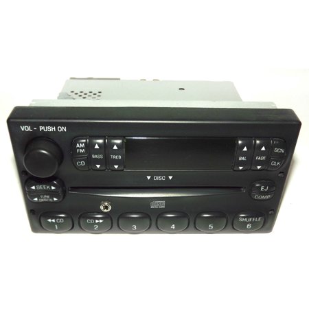 Ford Pickup Radio - Ford F150 Pickup Truck Radio - AM FM CD Player w Auxiliary Input 3L3T-18C815-CA - Refurbished
