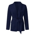 thumbnail image 3 of Vedolay Coats Suit Jackets for Women Fashion Blazer Open Front Long Sleeve Office Bussiness Casual Jackets,Navy L, 3 of 5