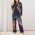 thumbnail image 2 of Sikiie Starry Sky Cloud Puppy Women's Long-Sleeve Shirt and Full-Length Bottom Pajama Set (s-xxl)-Medium, 2 of 7