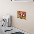thumbnail image 5 of Yayeee Toggle Light Switch Wall Plate 2-Gang 4.56"x4.48" Decorative Outlet Cover, Purple Abstract Floral, 5 of 7