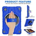 thumbnail image 4 of Dteck Case for Samsung Galaxy Tab A8 10.5-inch (SM-X200/X205),Heavy Duty 3-Layer Protection Rotating Stand Case Shockproof Armor Hard Cover with Shoulder Strap for Galaxy Tab A8 10.5-inch,Blue, 4 of 7