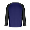 thumbnail image 5 of Henley Shirts for Men Raglan 3/4 Sleeve Muscle Baseball T-Shirts Button V Neck Shirt Contrast Color Tee Tops, 5 of 7