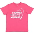 thumbnail image 3 of Inktastic I Hooked Mommy's Heart with Fishing Rod Youth T-Shirt, 3 of 5