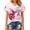 Watermelon Red #38, variant on DORKASM Breast Cancer Shirts for Women V Neck Breast Cancer Awareness Shirts Short Sleeve Cancer Survivor Lounge Gifts Tshirt Pink Ribbon Fashion Tops Pink XL
