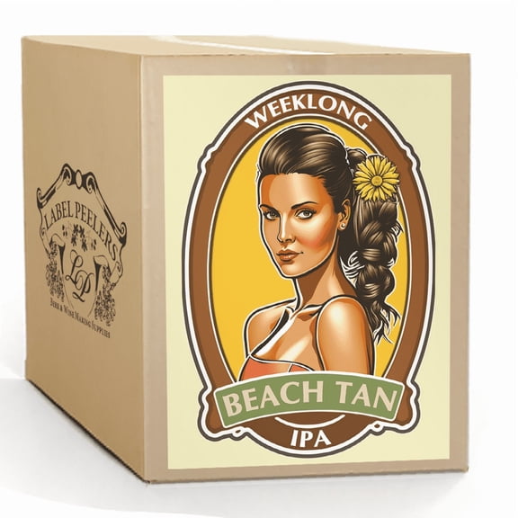 Label Peelers Weeklong Beach Tan IPA Beer Kit