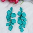 thumbnail image 2 of Twinkseal Rose Petal Long Earrings Bohemia Style Tassel Petal Dangle Earrings Acrylic Long Flower Stud Earrings for Fashionable Jewelry Accessories Gift Acrylic, 2 of 8