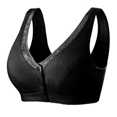 

Women s Lace Silky Underwear Skin Friendly Comfortable Bra Full Coverage Support Bra 38 Black