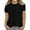 T-Black, variant on Adeawade Tops For Girls Short Sleeve Tee Solid Color Top Round Neck T Shirts Comfortable Clothes 9-10 Years White