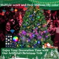 thumbnail image 5 of LAMPHOME 6FT PVC Automatic Tree - 280 Two-Color WiFi Lights, 917 Tips, 3-Part Hinged, Metal Stand, 5 of 8