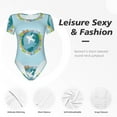 thumbnail image 6 of Naloa Dreaming Travel Women's Short-Sleeved Onesie, One-Piece Swimsuit for Parties, dates, clubs - Large, 6 of 9