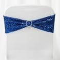thumbnail image 4 of Balsa Circle 5 Spandex Chair Sequined Sashes Wedding Decorations Royal Blue, 4 of 8