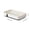 White, variant on VWRXBZ Soap Dish, 5.31x3.42x1.1 Inch Factory Direct Bathroom Household with Lid Connected Draining Soap Box Soap European Printing Soap Box Home Decor