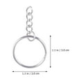 thumbnail image 4 of MERRYHAPY 100pcs Key Pendant Keyring Charms for Hanging and Convenient for Installation, 4 of 6