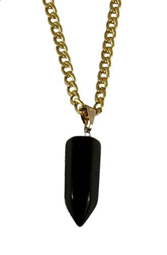 pendant with black stone