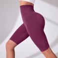thumbnail image 3 of Women's Seamless High Waisted Biker Shorts, Tummy Control Compression Yoga Workout Shorts, Butt Lifting Contour Athletic Gym Running Shorts, 3 of 7
