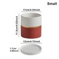 thumbnail image 4 of Transemion Weather-Resistant Ceramic Pot Helper For All Planting Needs Ceramics Ceramic Flower Pots Ceramic Flowerpot Planter red 11*11 1Set, 4 of 6