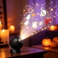 thumbnail image 2 of Halloween-themed Projector Light - 360° Rotating LED Night Light with Adjustable Angle Base, USB Powered Ambient Galaxy Lighting for Bedroom, Living Room, Meditation Space, Home Theater Decor, Gift, 2 of 6