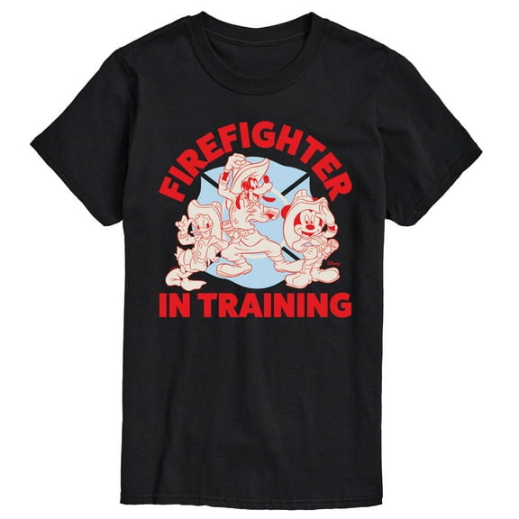 Disney - Firefighter Mickey & Friends - In Training - Men's Short Sleeve Graphic T-Shirt