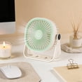 thumbnail image 6 of Aoznliie USB Desk Fan, 3 Speeds & 360° Rotation Portable Rechargeable Small Fan , Quiet Personal Cooling Device for Office Dorm Travel, 6.7 Inches, 6 of 9