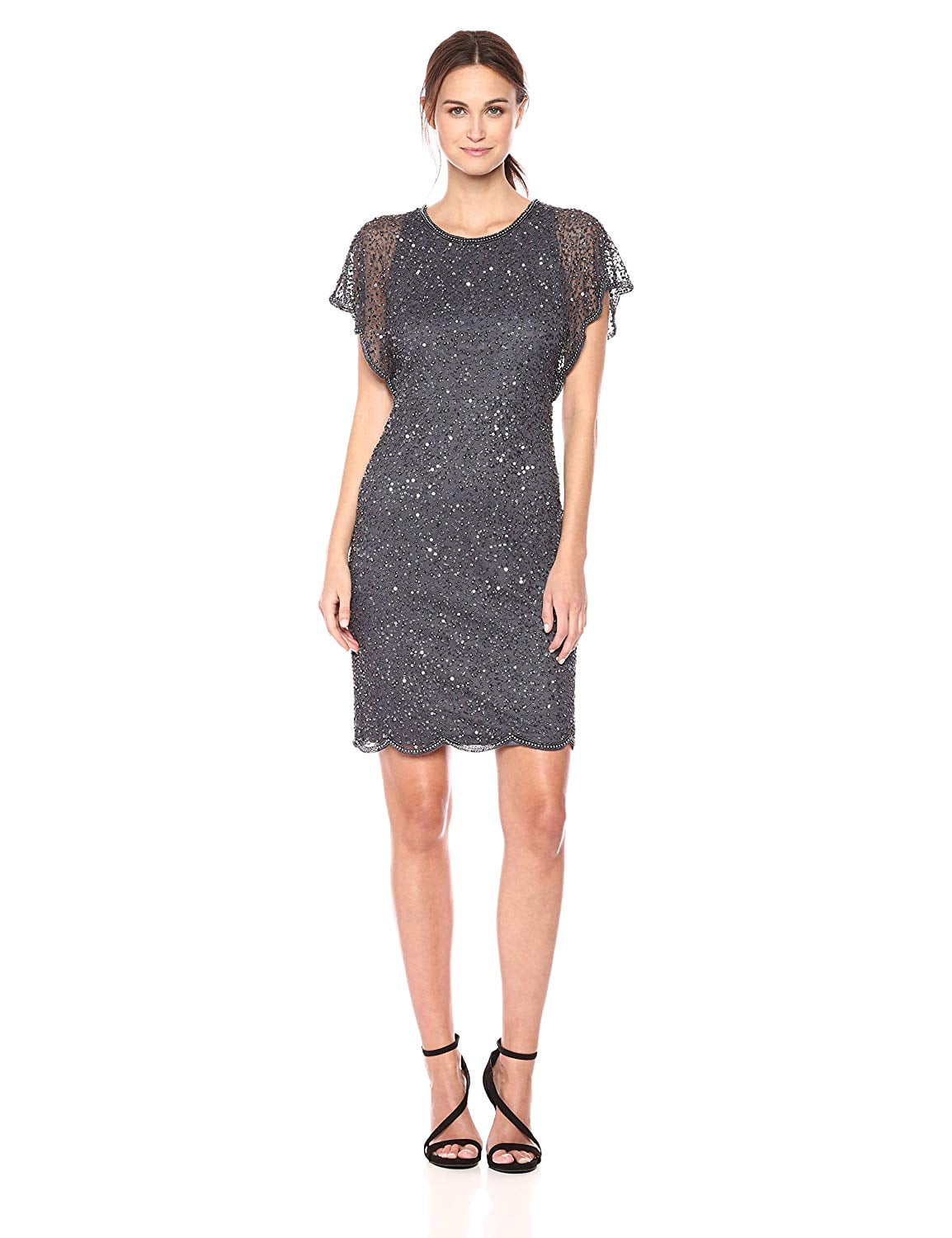 gunmetal cocktail dress