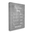 thumbnail image 3 of Kitchen Rules Bon Appetit Sign Typography Graphic Art Gallery Wrapped Canvas Print Wall Art, 3 of 7